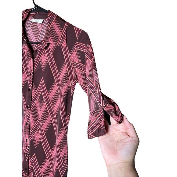 Vintage Wanted Clothing Y2K Retro Button Front MIDI Dress Size M - Picture 4 of 10